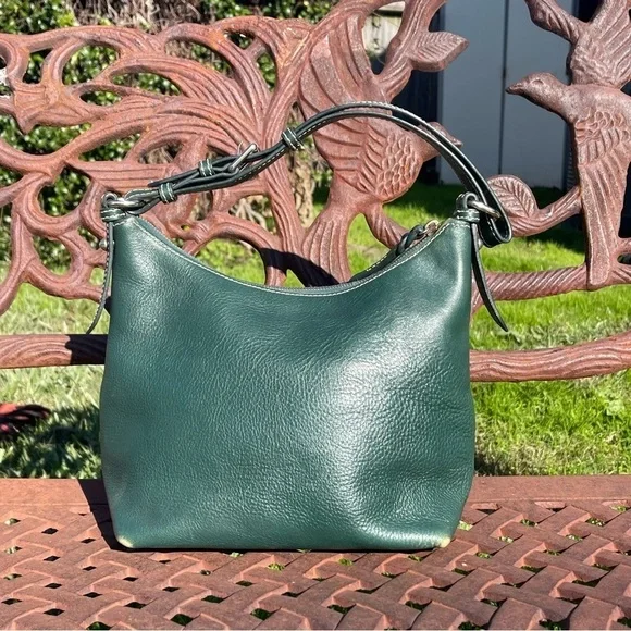 Vintage Dooney & Bourke Alyssa Saffiano Leather Shoulder Bag - Picture 4 of 12